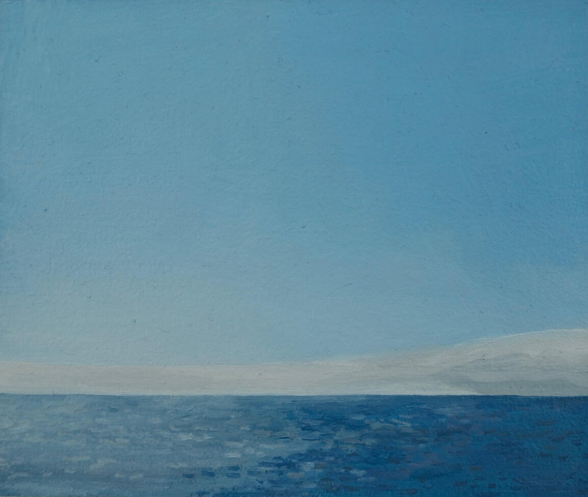 Almost visible - oil on canvas, 12.8 x 10.9cm, 2026 (Ā£225)