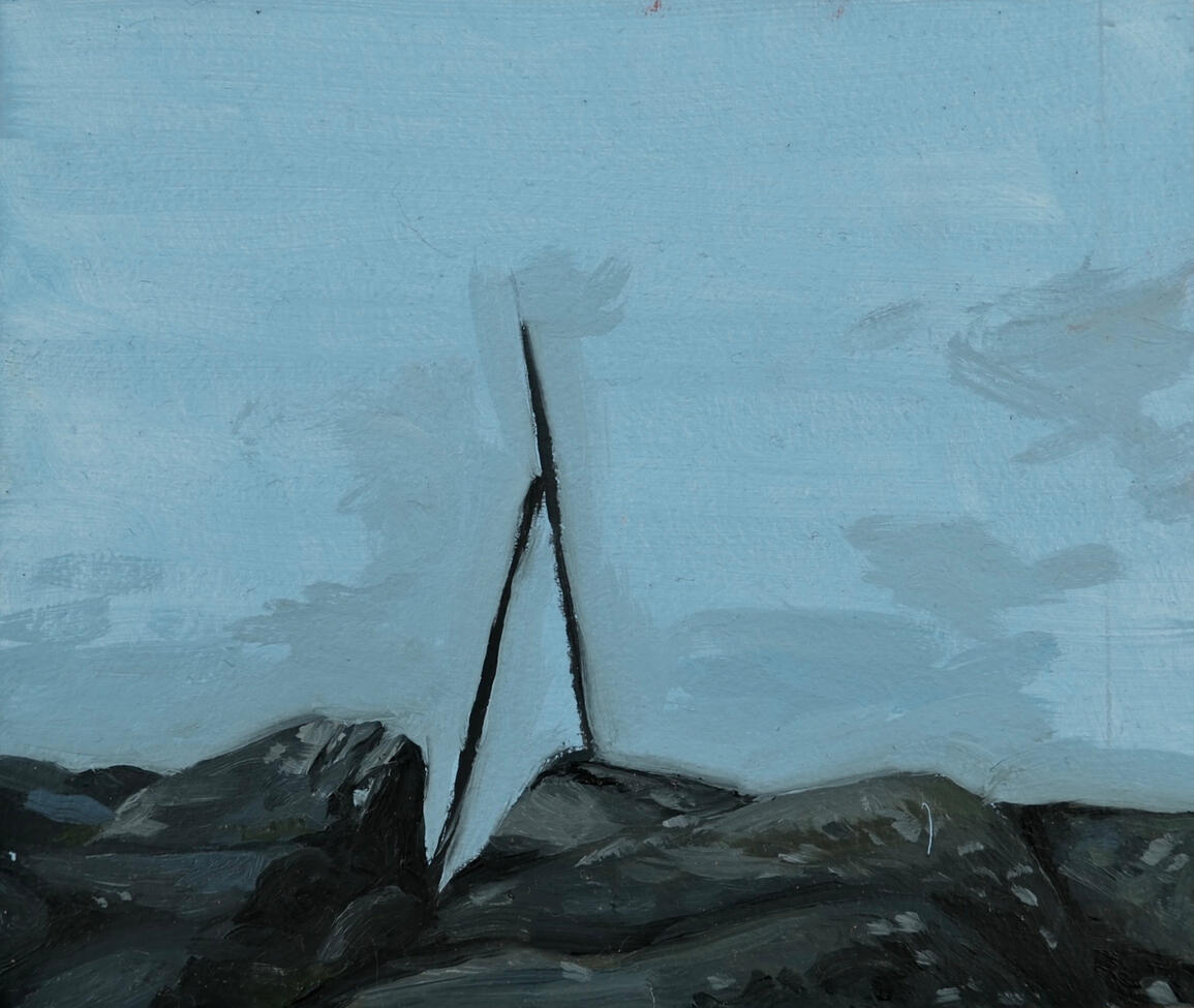 Binnian - oil on canvas, 12.8 x 10.9cm, 2026 (Ā£225)