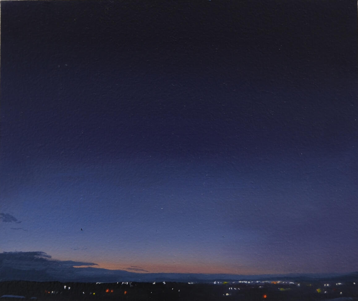 Fading - oil on canvas, 12.8 x 10.9cm, 2026 (Ā£225)