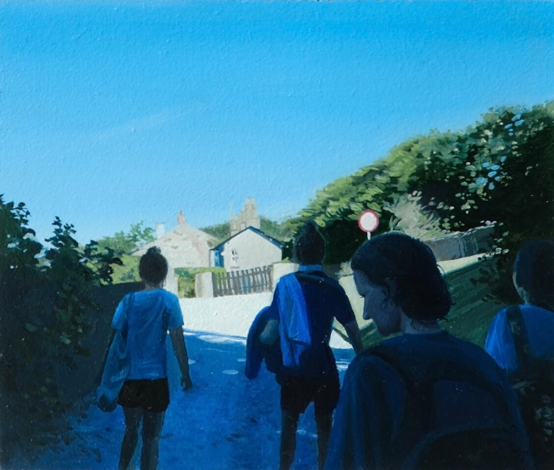 Rest day - oil on canvas, 12.8 x 10.9cm, 2026 (Ā£225)